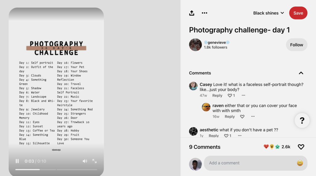 Pinterest challenge image for growing followers