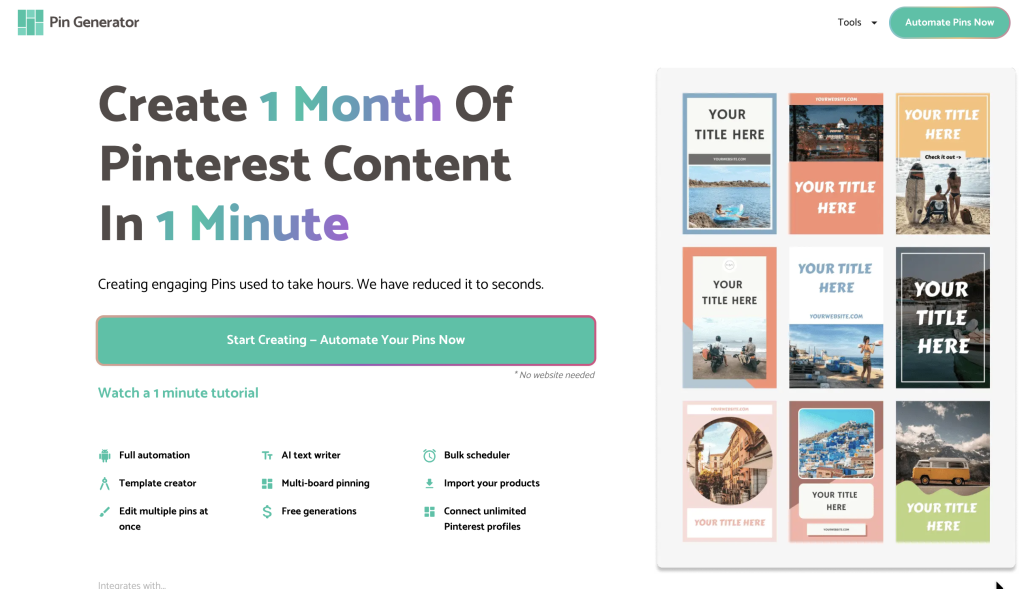 Pin Generator Homepage 2026